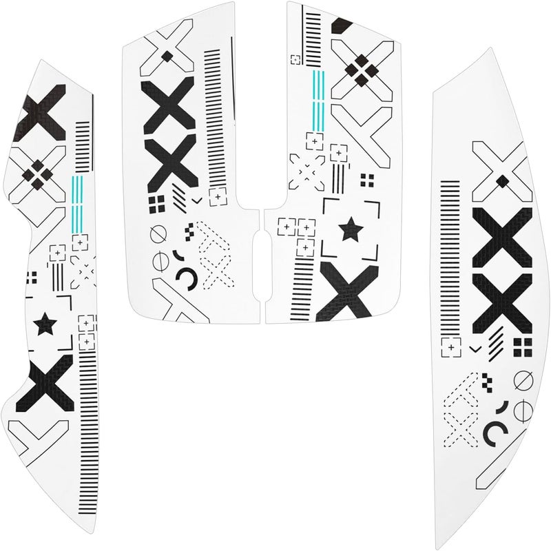 Magic-Refiner Attack Shark Gaming Mouse Anti-Slip Grip Tape,Compatible with X11 Superlight Wireless pc Mouse,Sweat Resistant,Fine Feel,Cut to Fit,Cool Mouse Skins for Video Games/Office/Study(White) - Image 1